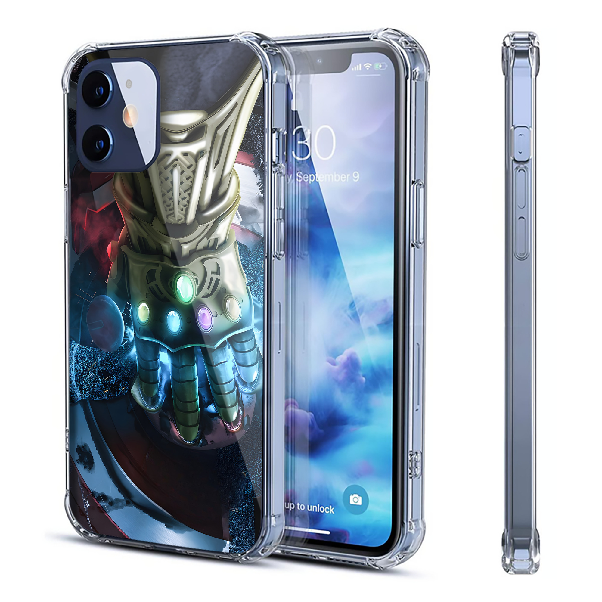（画像用） アベンジャーズ The Avengers 【iPhone 12シリーズ対応】透明スマホケース（クリアソフトケース）
